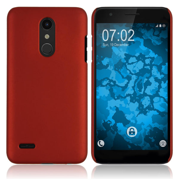 Hardcase für LG K30 gummiert rot