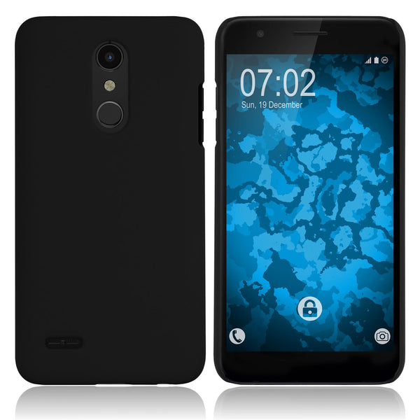 Hardcase für LG K30 gummiert schwarz