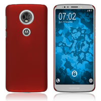 Hardcase für Motorola Moto E5 Plus gummiert rot