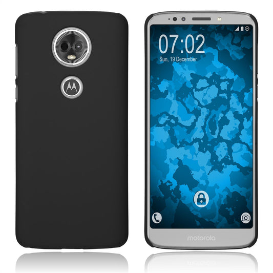 Hardcase für Motorola Moto E5 Plus gummiert schwarz