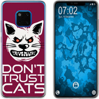 Mate 20 Pro Silikon-Hülle Crazy Animals Katze M1 Case