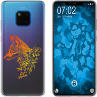 Mate 20 Pro Silikon-Hülle Floral Fuchs M1-2 Case