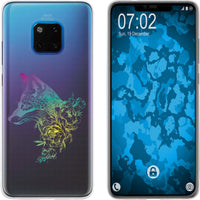 Mate 20 Pro Silikon-Hülle Floral Fuchs M1-4 Case