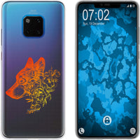 Mate 20 Pro Silikon-Hülle Floral Wolf M3-2 Case