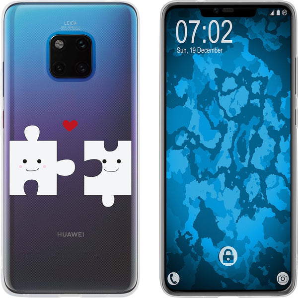 Mate 20 Pro Silikon-Hülle in Love Herz M1 Case