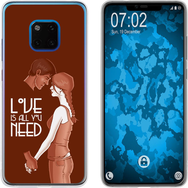 Mate 20 Pro Silikon-Hülle in Love Beziehung M3 Case