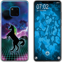 Mate 20 Pro Silikon-Hülle Retro Wave Einhorn M2 Case