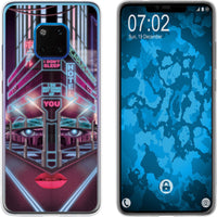 Mate 20 Pro Silikon-Hülle Retro Wave Cyberpunk.02 M5 Case