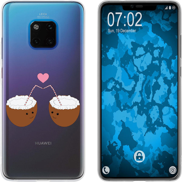 Mate 20 Pro Silikon-Hülle Sommer Coconuts M3 Case