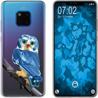 Mate 20 Pro Silikon-Hülle Vektor Tiere Eule M1 Case