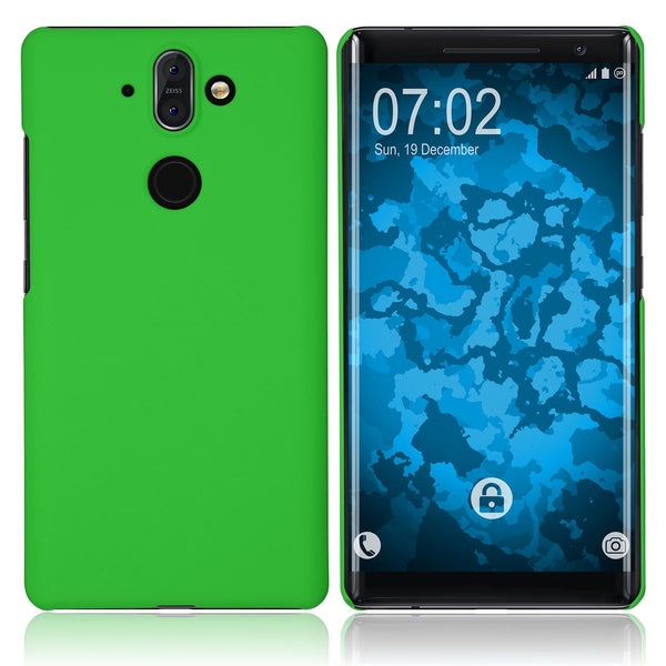 Hardcase für  Nokia 8 Sirocco gummiert grün