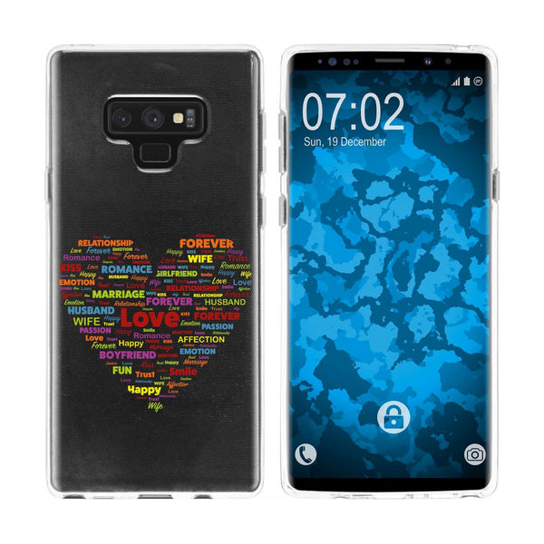 Galaxy Note 9 Silikon-Hülle pride Herz M5 Case