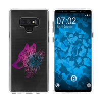 Galaxy Note 9 Silikon-Hülle Floral Wolf M3-6 Case