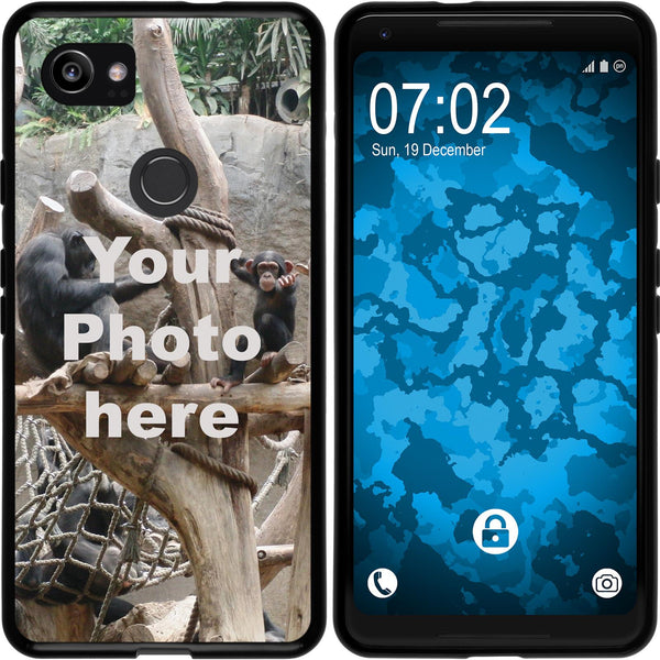 Pixel 2 XL Personalisierte Handyhülle  schwarz zum selbst g