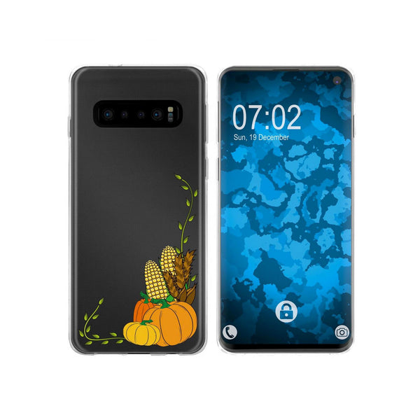 Galaxy S10 Silikon-Hülle Herbst Erntedankfest/Thanksgiving M