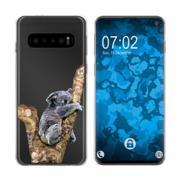 Galaxy S10 Silikon-Hülle Vektor Tiere Koala M9 Case