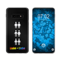 Galaxy S10e Silikon-Hülle pride Wörter M1 Case