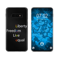 Galaxy S10e Silikon-Hülle pride Wörter M2 Case