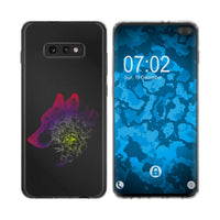 Galaxy S10e Silikon-Hülle Floral Wolf M3-5 Case