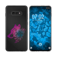 Galaxy S10e Silikon-Hülle Floral Wolf M3-6 Case