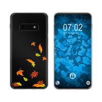 Galaxy S10e Silikon-Hülle Herbst Blätter/Leaves M1 Case