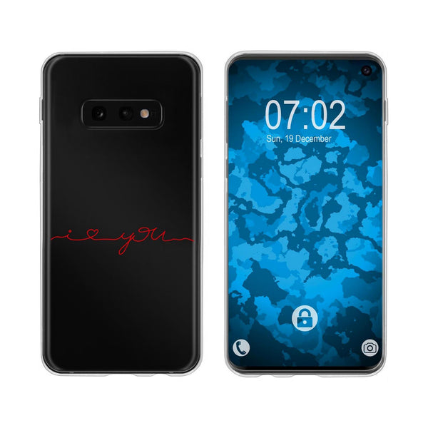 Galaxy S10e Silikon-Hülle in Love Wörter M2 Case