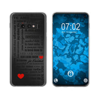 Galaxy S10e Silikon-Hülle in Love Wörter M4 Case