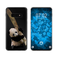 Galaxy S10e Silikon-Hülle Vektor Tiere Panda M4 Case