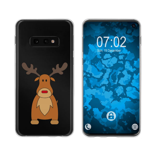 Galaxy S10e Silikon-Hülle X Mas Weihnachten Rentier M3 Case