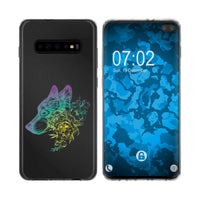 Galaxy S10 Plus Silikon-Hülle Floral Wolf M3-4 Case