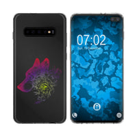 Galaxy S10 Plus Silikon-Hülle Floral Wolf M3-5 Case