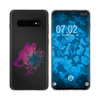 Galaxy S10 Plus Silikon-Hülle Floral Wolf M3-6 Case