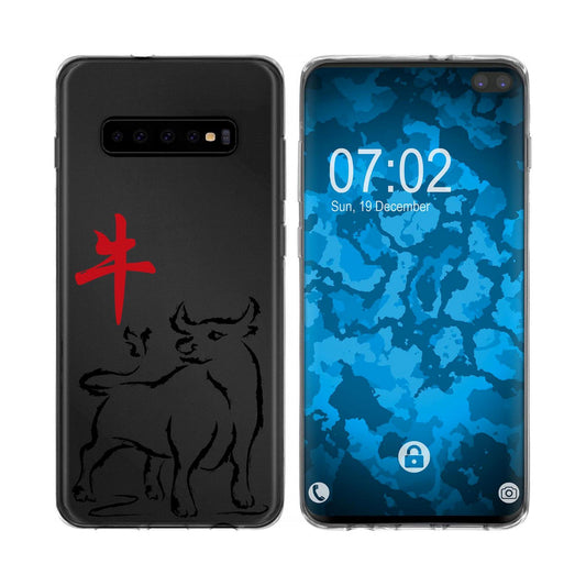 Galaxy S10 Plus Silikon-Hülle Tierkreis Chinesisch M2 Case