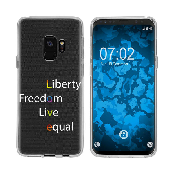 Galaxy S9 Silikon-Hülle pride Wörter M2 Case