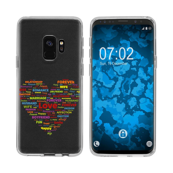 Galaxy S9 Silikon-Hülle pride Herz M5 Case