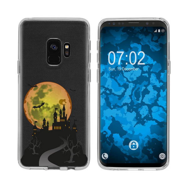 Galaxy S9 Silikon-Hülle Herbst Spukschloss M4 Case