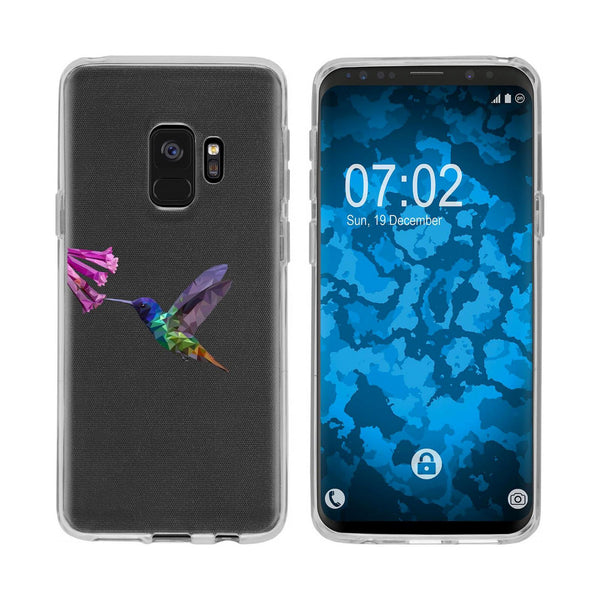 Galaxy S9 Silikon-Hülle Vektor Tiere Kolibri M3 Case