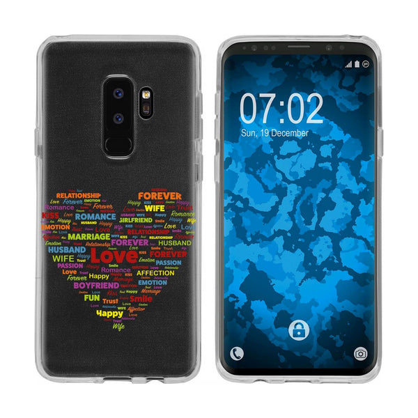 Galaxy S9 Plus Silikon-Hülle pride Herz M5 Case