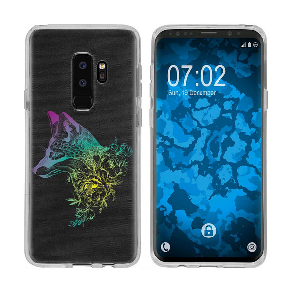 Galaxy S9 Silikon-Hülle Floral Fuchs M1-4 Case