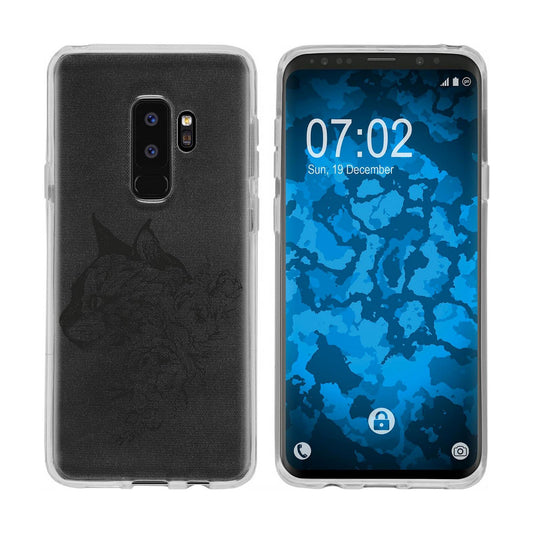 Galaxy S9 Silikon-Hülle Floral Fuchs M2-1 Case