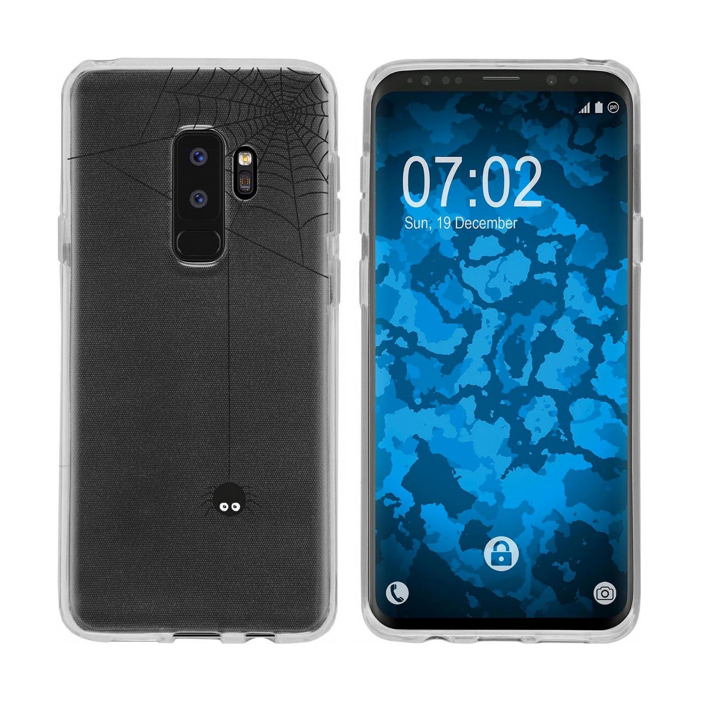 Galaxy S9 Plus Silikon-Hülle Herbst Spinne/Spider M3 Case