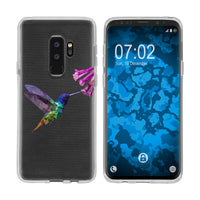 Galaxy S9 Plus Silikon-Hülle Vektor Tiere Kolibri M3 Case