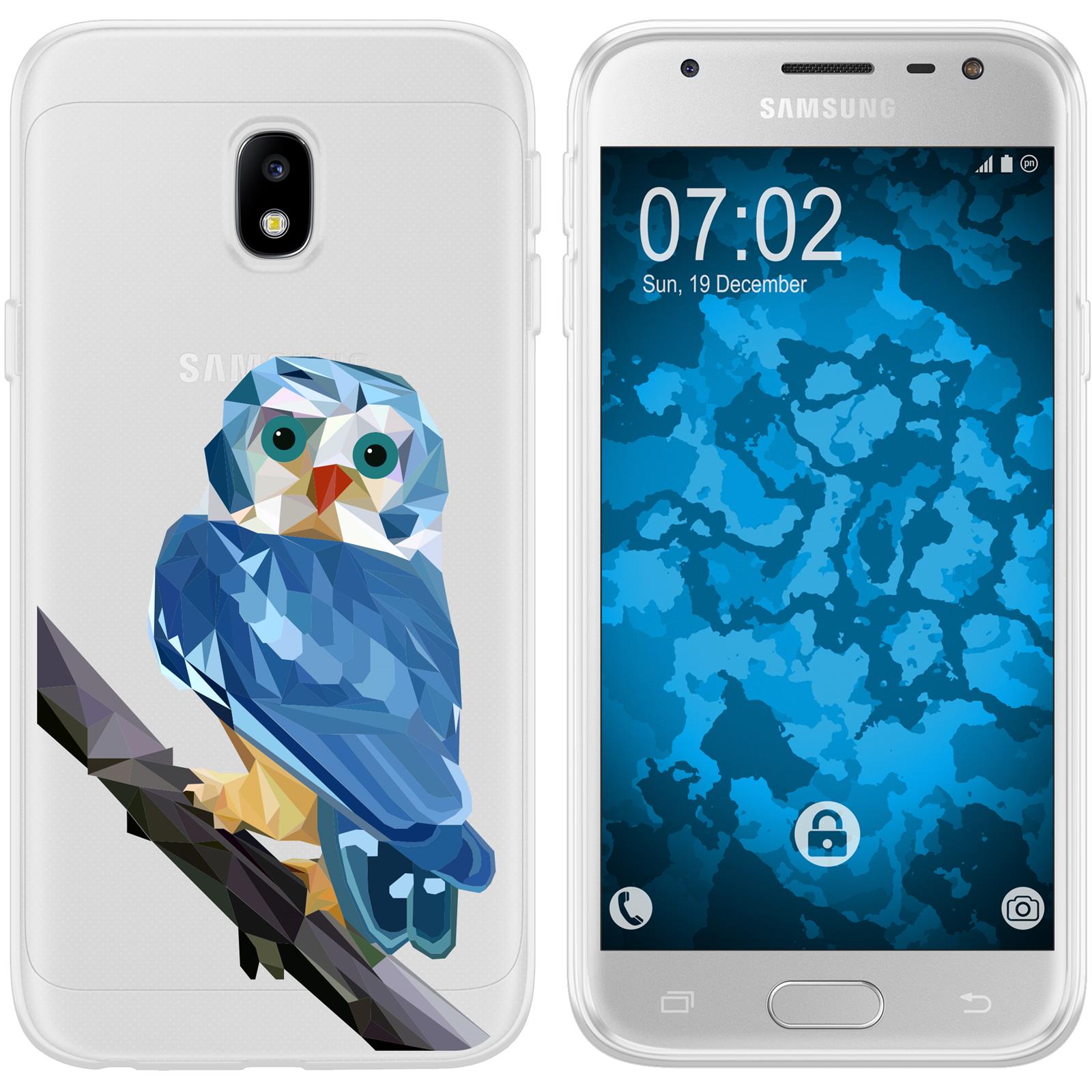 Galaxy J3 2017 Silikon-Hülle Vektor Tiere M1 Case
