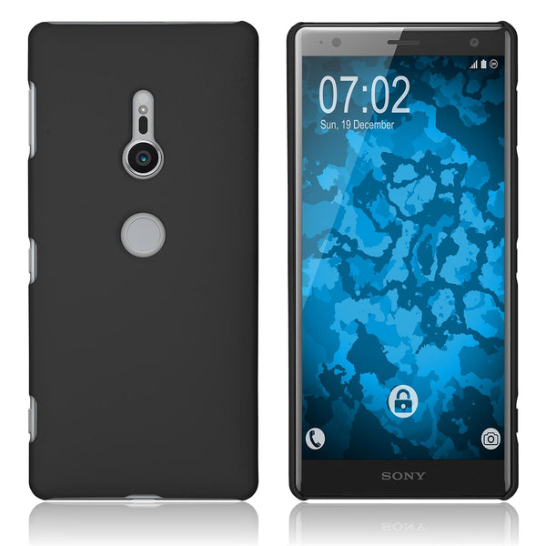 Hardcase für Sony Xperia XZ2 gummiert schwarz