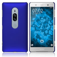 Hardcase für Sony Xperia XZ2 Premium gummiert blau