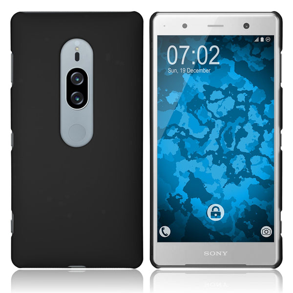 Hardcase für Sony Xperia XZ2 Premium gummiert schwarz