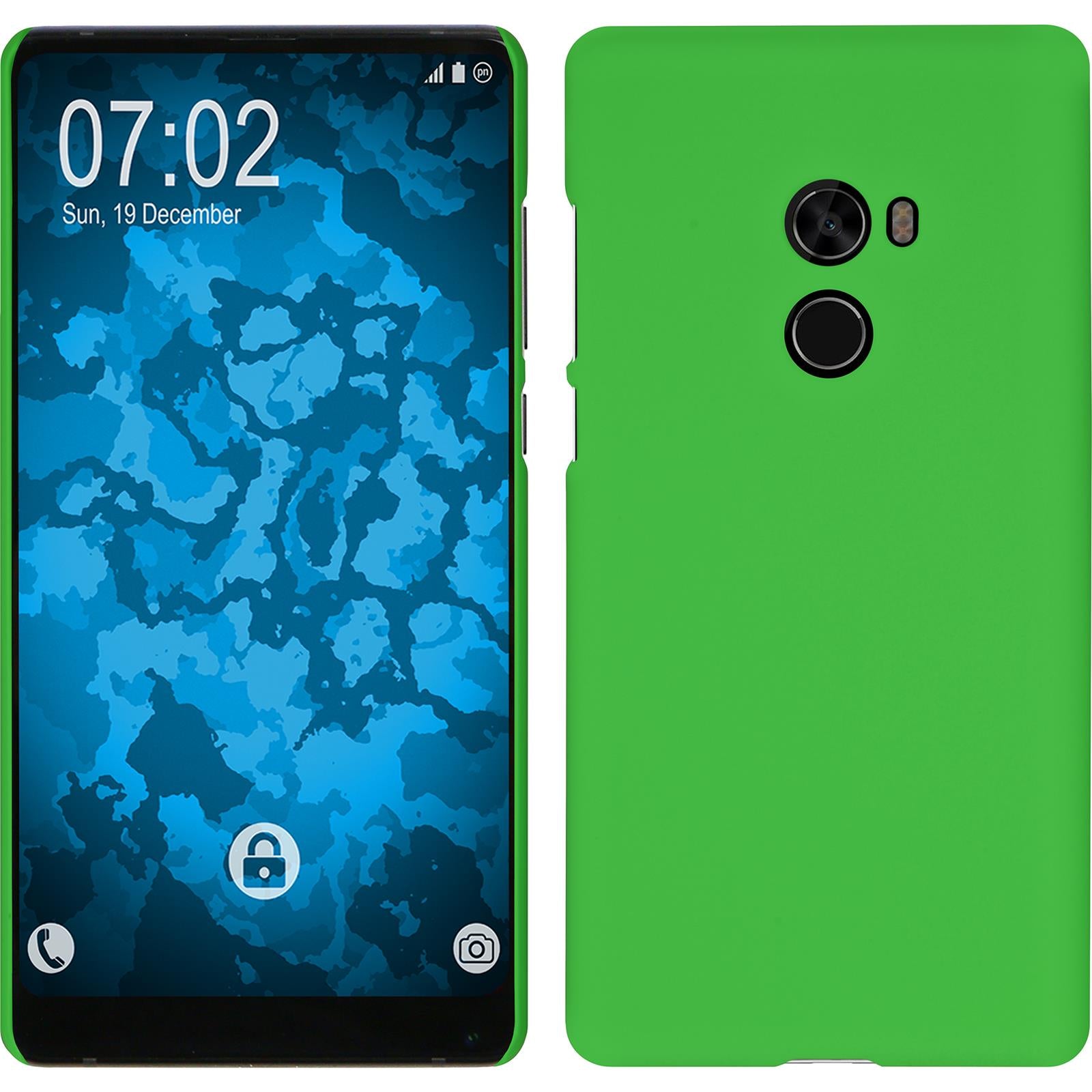 Hardcase für Xiaomi Mi Mix 2 gummiert grün