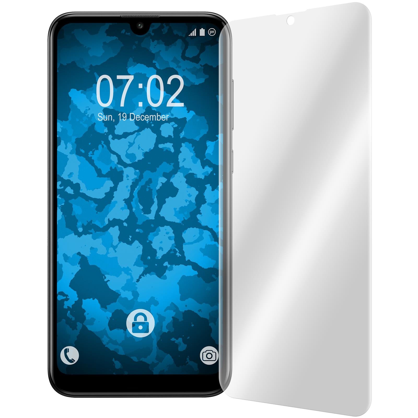 2 x Huawei Y7 Pro 2019 (Enjoy 9) Displayschutzfolie klar Fle