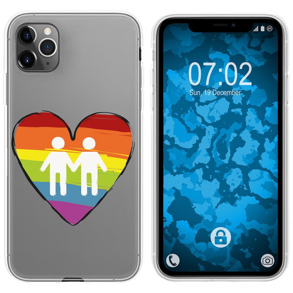 iPhone 11 Pro Silikon-Hülle pride Männer M3 Case
