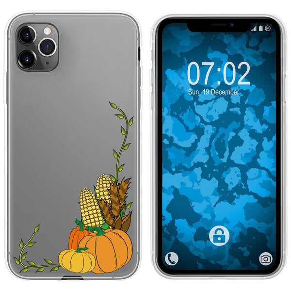 iPhone 11 Pro Silikon-Hülle Herbst Erntedankfest/Thanksgivin